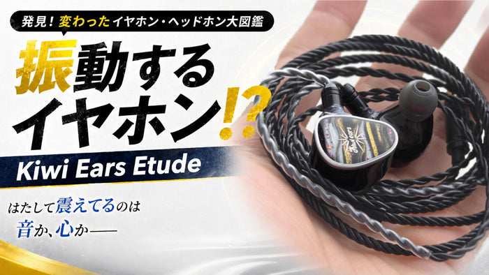 【激震】 振動するイヤホン⁉はたして震えてるのは音か、心か―― | Kiwi Ears Etude【発見！変わったイヤホン・ヘッドホン大図鑑！】