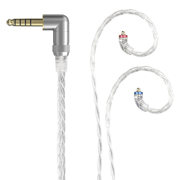 LC-4.4C 4.4mm5極L字 銀メッキ高純度単結晶銅8芯ケーブル【FIO-LC44C】