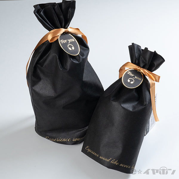 ギフトラッピング BLACK 「不織布+タグセット」