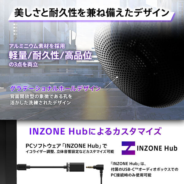 INZONE H6 Air ブラック 【MDR-G600 BZJ】