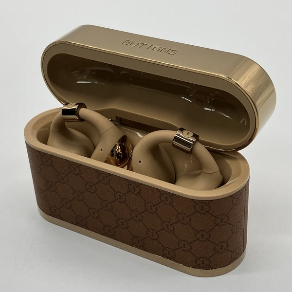 【中古】BUTTONS CLIP Gold Brown【BN-0009】【日本橋】