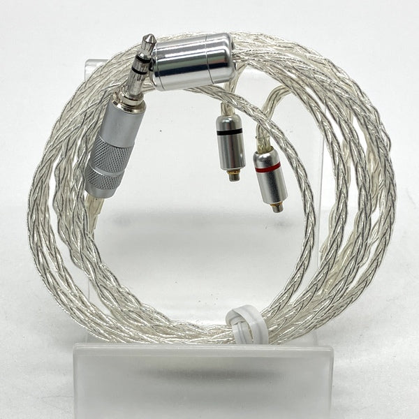 【中古】イヤホン用リケーブル 【8本編み】4N純銀撚り線　(mmcx-3.5mm）【秋葉原】