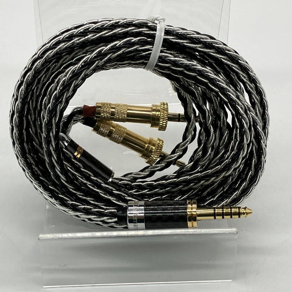 【中古】7N単結晶銅+7N単結晶銀混合編組ケーブル 3.5mm(ロック機構)×2-4.4ｍｍ【秋葉原】